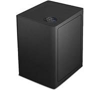 Steel Home - Coffre-Fort électronique Intelligent à Empreintes digitales avec Double Alarme inviolable, Table Chevet cachée, protège Documents, Bijoux, Les Objets de Valeur, Noir