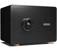 Steel Home - Safe Household Small 25cm Fingerprint Password Stealth Fireproof Safes Wall Anti-Theft Bedside Cabinet Large Capacity
