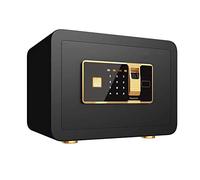 Steel Home Security Combination Fingerprint Fire Resistant, Lock Box Fireproof Safe with Digital Keypad and Removable Shelf, for Medicine Money Documents Valuables, Black