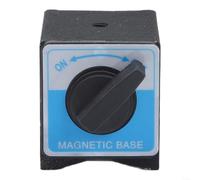 Steel Magnetic Base 50x63mm Switch On Off | Powerful magnet, pour instant on/off switch, secure hold for pour dial indicators, M8 screw hole, metal panel