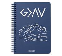 Steel Mill & Co Mini carnet à spirales inspiré de la foi, 21 x 15,9 cm, couverture rigide durable et 160 pages lignées (plus grand que les hauts et les bas)