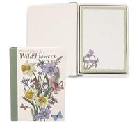 Steel Mill & Co Notecube Carnet de notes avec boîte de rangement, 100 feuilles épaisses réutilisables en forme de livre, bloc-notes de bureau à motif floral pour la maison ou le bureau (fleurs