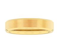 STEEL NATION JEWELRY Alliance pour homme en carbure de tantale 5 mm finition satinée avec bords biseautés Couleur au choix, Métal, Pas de pierre précieuse