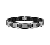 STEEL NATION JEWELRY Bracelet en tungstène avec finition noire de 21,6 cm