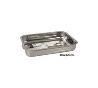 Steel pan - Rôtissoire rectangulaire inoxydable, 30 cm.