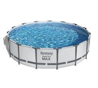 Steel Pro MAX Piscine à cadre 457 x 107 15 pieds BESTWAY 5in1 + pompe + échelle + couverture