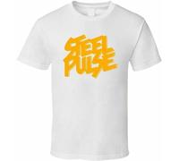 Steel Pulse Reggae Band Music Logo Tee Tshirt Men's White M