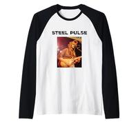 Steel Pulse Reggae T-shirt de concert David Hinds Manche Raglan