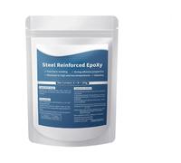 Steel Reinforced Epoxy Putty, 2-Part Fast Repair Epoxy Clay for Metal Wood Ceramic Stone Tile Plastic, Moldable Repair Filler for Cracks Holes Chips Surface Restoration, 100g Putty (White, One Size)