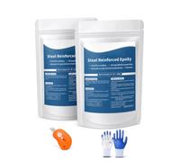 Steel Reinforced Epoxy Putty, 3.53oz / 80g Waterproof Two-Part Epoxy Putty Stick, Fast Repair Epoxys Filler for Metal Wood Plastic Ceramic Tile Glass, Crack Hole Bonding and Surface Repairs. (2Pcs)