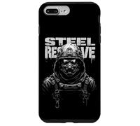 Steel Reserve Figurine blindée futuriste Coque pour iPhone 7 Plus/8 Plus