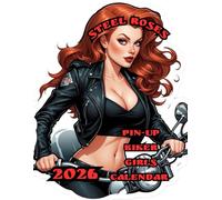 Steel Roses: Pin-Up Biker Girls 2026 Calendar