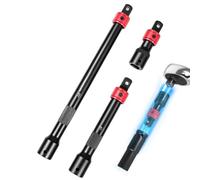 Steel Self-Locking Socket Wrench Extension Bar Set Quick Release Drive Hand | Self-Locking Quick Release Drive Extension Bar Securely Holds Sockets Tight For Fast Reliable Automotive Maintenance Work