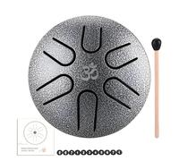 Steel Tongue Drum, 7.8x4.5cm Tongue Drum Rain 6 Tone, 3-Inch Simple To Learn Sound Steel Tonngue Drums Kit Handpan Drums Worry-Free Drumm For Adults Kids