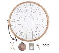 Steel Tongue Drum De 13 Pouces Et 15 Notes - Harmonic Tambour À Main En Do/ré Majeur, Instrument De Tambour Handpan, for L'éducation Musicale Méditation Yoga(D)