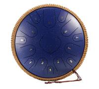 Steel Tongue Drum De 14 Pouces Et 15 Notes - Harmonic Tambour À Main En Do/ré Majeur, Instrument De Tambour Handpan, Pour L'éducation Musicale Méditation Yoga(F,C major)