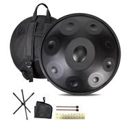 Steel Tongue Drum, Handpan Instrument De 9/10/ 12 Notes Avec Sac, Baguettes Et Support À Maillets, Handpan Drum De 432Hz/440Hz Pour La Guérison Sonore, La Méditation Ou Le Yoga (Size : 440Hz, Color