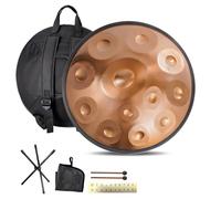 Steel Tongue Drum, Handpan Instrument De 9/10/ 12 Notes Avec Sac, Baguettes Et Support À Maillets, Handpan Drum De 432Hz/440Hz Pour La Guérison Sonore, La Méditation Ou Le Yoga (Size : 440Hz, Color