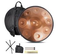 Steel Tongue Drum, Handpan Instrument De 9/10/ 12 Notes Avec Sac, Baguettes Et Support À Maillets, Handpan Drum De 432Hz/440Hz Pour La Guérison Sonore, La Méditation Ou Le Yoga (Size : 432Hz, Color
