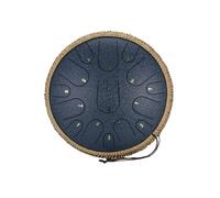 steel tongue drum, Instrument de Percussion professionnel de tambour de langue en acier éthéré de clé C de 14 pouces 15 tons,for Meditation Yoga(Desktop clip)