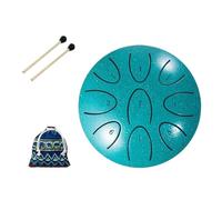 steel tongue drum, Mini tambour à langue en acier de 4 pouces, 9 tons, Instrument de Percussion Portable for adultes débutants et joueurs,for Meditation Yoga(Leaves Green)