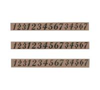 Steel Tongue Drum Stickers, Large Font Note Decals, Strong Adhesion, Waterproof Pvc 3x Size for Easy Identification, Music Practice, 11,8 x 1,4 cm Dark Brown