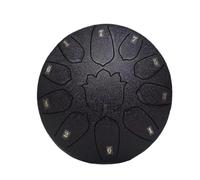 steel tongue drum, Tambour de langue de 8 pouces, 11 tons, guérison sonore, Relaxation, tambours portables,for Meditation Yoga(8 Inch 11Tone Black)