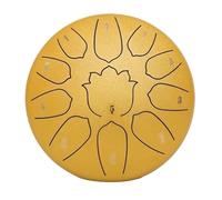 steel tongue drum, Tambour de langue de 8 pouces, 11 tons, guérison sonore, Relaxation, tambours portables,for Meditation Yoga(8 Inch 11Tone Golden)