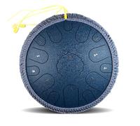 Steel Tongue Drum - Tambour De Pluie À Main 14 Pouces, 15 Notes, Grand Instrument De Percussion Handpan En Métal Pour Adultes Et Enfants, Comprend Un Livre De Musique(D)
