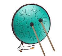 Steel Tongue Drums 14 Pouces 15 Tons - Tongue Drum Tambour Handpan Instrument à Percussion Tambour de Langue en Acier Tambour à Main pour la Guérison du son,Méditation, éducation Musicale