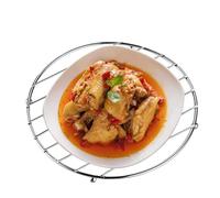 Steel Trivet - Stainless Steel, 7.28x7.28x0.59in Table Mat Heat-Resistant Design | Durable and Multi-Functional Steam Rack, Hot Pot Stand for Kitchen, Dining Table, Cooking, Baking