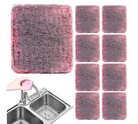 Steel Wool, 10-Piece Metal Soap Pads 2.36 inches, Versatile Usage, Household Cleaning Sponges for Kitchen, Dishwashing, Pans, Oven, Stubborn Stains, Non-Scratch Scouring Pads