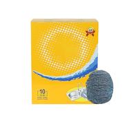 Steel Wool Scrubber - Dish Washing Pads for Kitchen Cleaning | Low-Carbon Steel Wire with Plant Soap, Scrubbing Tool, for Cookware, Pots, Pans, Bowls, Plates, Sinks