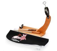 steelBlade - Support à jambon + couvre-jambon Kukuxumusu + couteau à jambon et fusil - Support à jambon fabriqué en Espagne