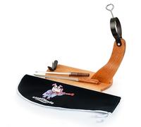 steelBlade - Support à jambon + couvre-jambon Kukuxumusu + couteau à jambon et fusil - Support à jambon fabriqué en Espagne