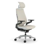 Steelcase Chaise de Bureau Ergonomique: Gesture, avec têtière, Beige