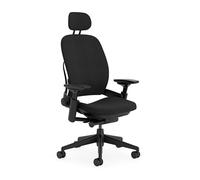 Steelcase Chaise de Bureau Ergonomique: Leap, avec têtière, Onyx