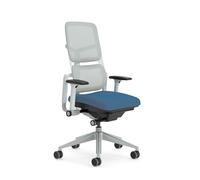 Steelcase Chaise de Bureau Ergonomique: Please Air, accotoirs 3D, Cobalt