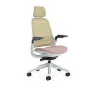 Steelcase Chaise de Bureau Ergonomique: Series 1, avec têtière, Beige