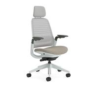 Steelcase Chaise de Bureau Ergonomique: Series 1, avec têtière, Truffe
