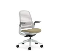 Steelcase Series 1, Chaise de Bureau Ergonomique avec Soutien Lombaire LiveBack et accotoirs 4D Sable; Fabriqué en Europe