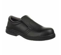 Portwest Mocassin S2, Couleur: Noir, Taille: 35, FW81BKR35