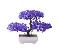 Steellwingsf Bonsaï en pin artificiel ornemental en pot pour décorer la maison ou le bureau