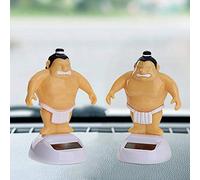 Steellwingsf Funny Sumo Wrestler Solar Power Swinging Car Interior Dashboard Ornament Gift Novelty Desk Car Toy Ornament - 1#
