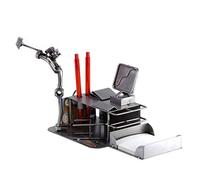 Steelman24 I Figurine en métal Bureau Crash De Pc I Made in Germany I Idées Cadeaux I Sculpture d’Acier I Hommes de métal