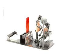 Steelman24 I Figurine en métal Bureau De Dentiste I Made in Germany I Idées Cadeaux I Sculpture d’Acier I Hommes de métal