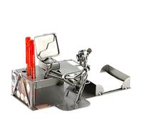 Steelman24 I Figurine en métal Bureau Pc I Made in Germany I Idées Cadeaux I Sculpture d’Acier I Hommes de métal