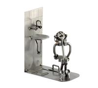 Steelman24 I Figurine en métal Carreleur I Made in Germany I Idées Cadeaux I Sculpture d’Acier I Hommes de métal
