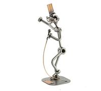 Steelman24 I Figurine en métal Chanteur I Made in Germany I Idées Cadeaux I Sculpture d’Acier I Hommes de métal
