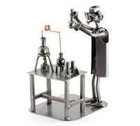 Steelman24 I Figurine en métal Chimiste I Made in Germany I Idées Cadeaux I Sculpture d’Acier I Hommes de métal